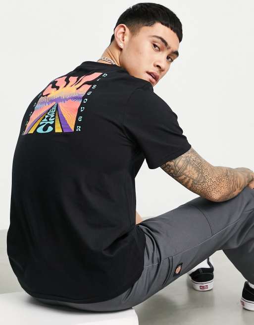 Element - Eyota - T-shirt met print op de achterkant in zwart 
