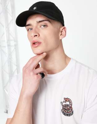 Element Herren Cap Fluky 3.0 – Dad Cap Aus Baumwoll-Twill, Verstellbar, Mit Gebogenem Schirm