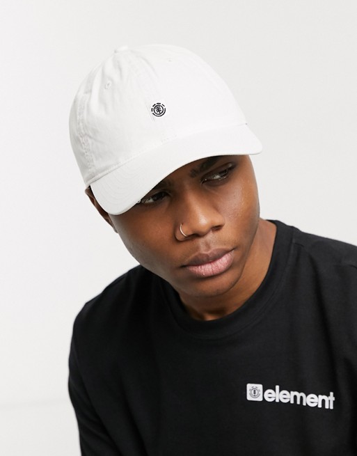 Element Fluky dad cap in white