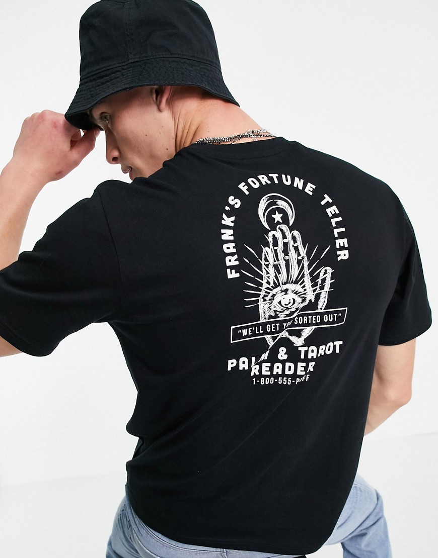 Element Fortune back print t-shirt in black