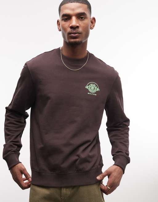 Element graphic sweatshirt in brown, 4 of 5