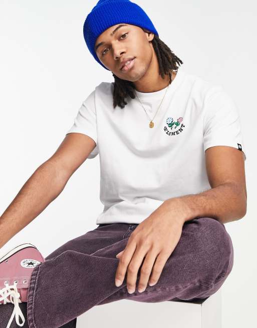Element – Hi've Five – T-Shirt in Weiß 