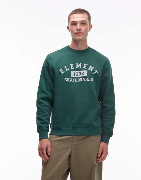 Element – Home Team – Sweatshirt in Dunkelgrün mit Logo - view 1