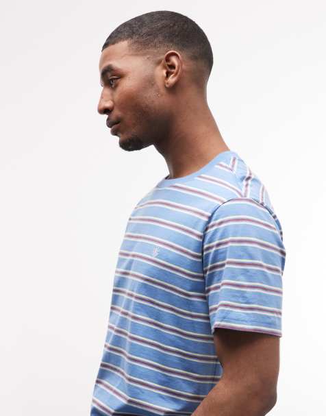 Element – Icon – Blårandig t-shirt med broderi - view 1