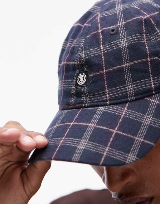 Element Icon dad checked cap in navy