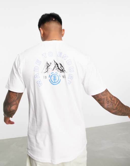 Element Ivy Hill back print t-shirt in white