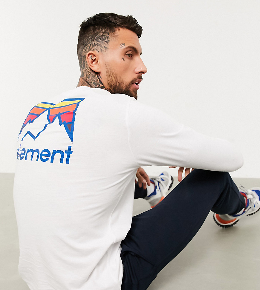 Element Joint long sleeve t-shirt in white Exclusive at ASOS