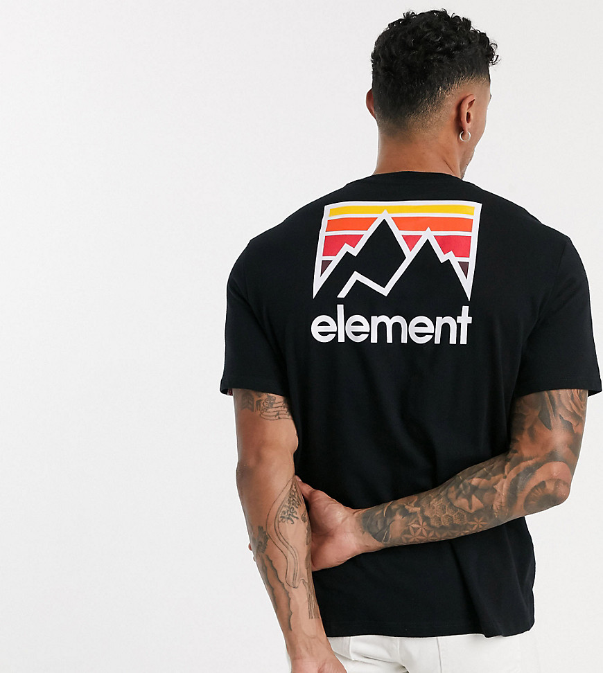 Element – Joint – Svart t-shirt, endast hos ASOS