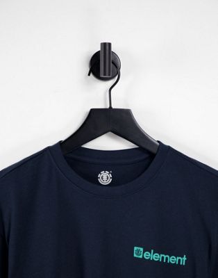 Homme Element - Joint - T-shirt à manches longues avec imprimé au dos - Bleu marine