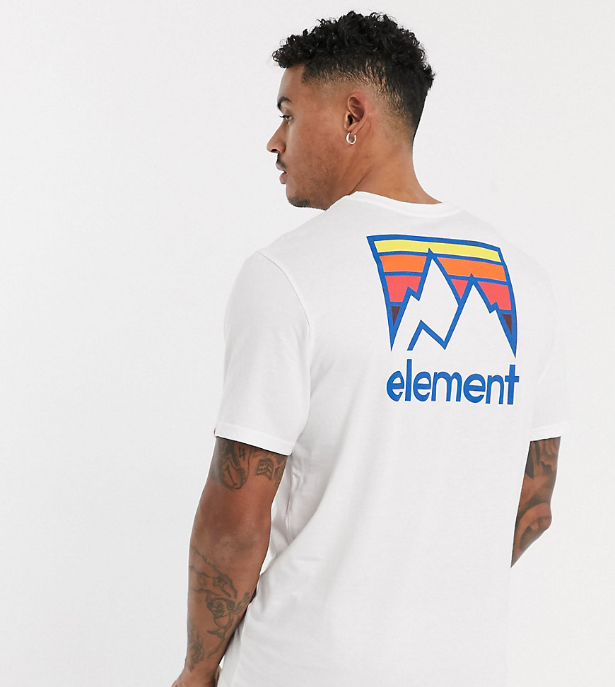 Element - Joint - T-shirt bianca - In esclusiva per ASOS-Bianco