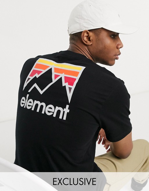 Element Joint t-shirt in black Exclusive at ASOS