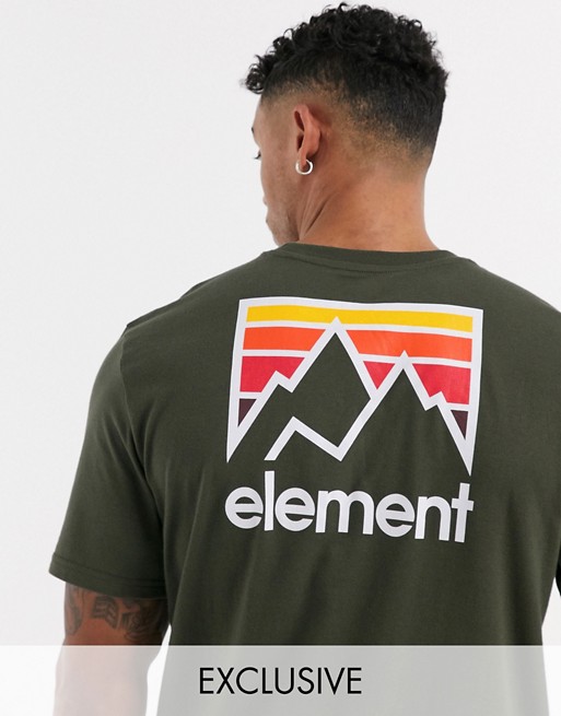 Element Joint t-shirt in green Exclusive at ASOS