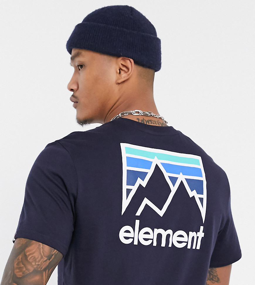 Element - Joint - T-shirt in marineblauw Exclusief op ASOS