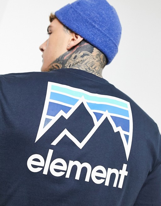 Element Joint back print t-shirt in navy