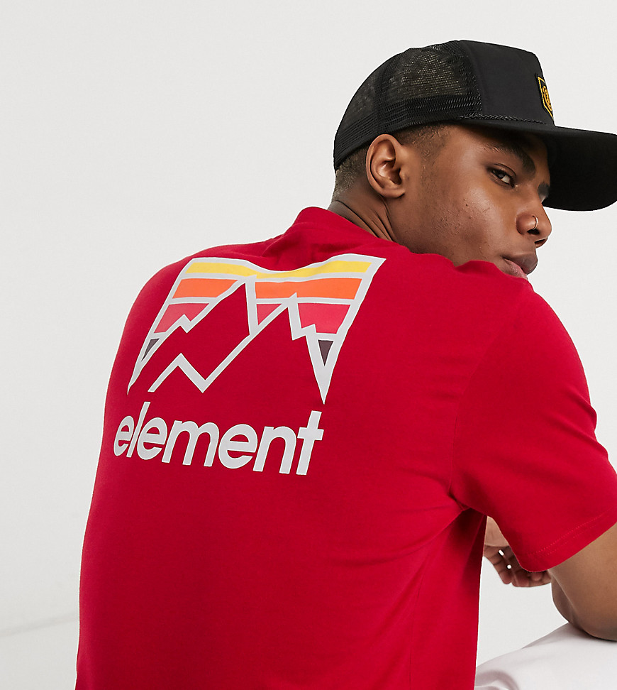 Element Joint t-shirt in red Exclusive at ASOS