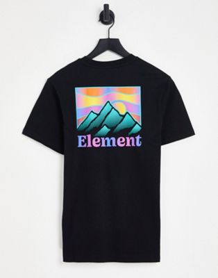 Element Kass back print t-shirt in black