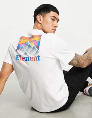 Element Kass back print t-shirt in white | ASOS