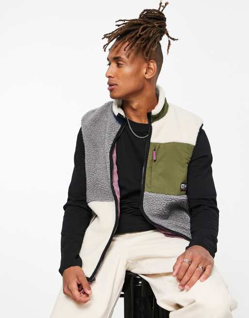 Element - Lake - Gilet in pile multicolore 