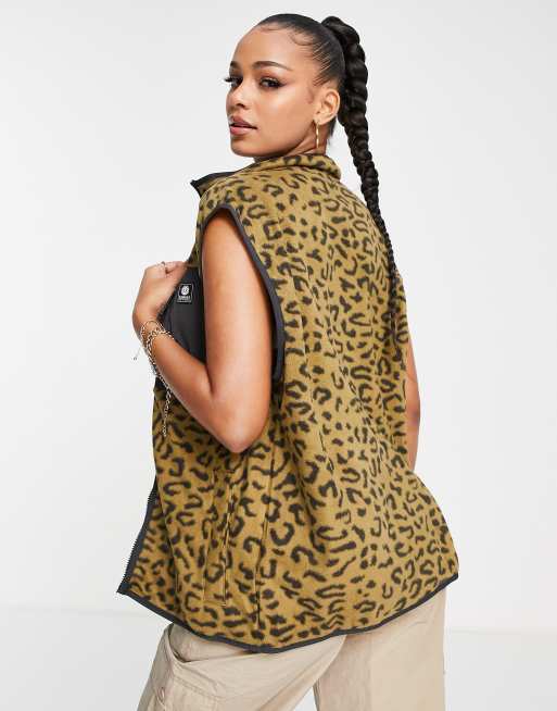 Leopard print vest on sale women's