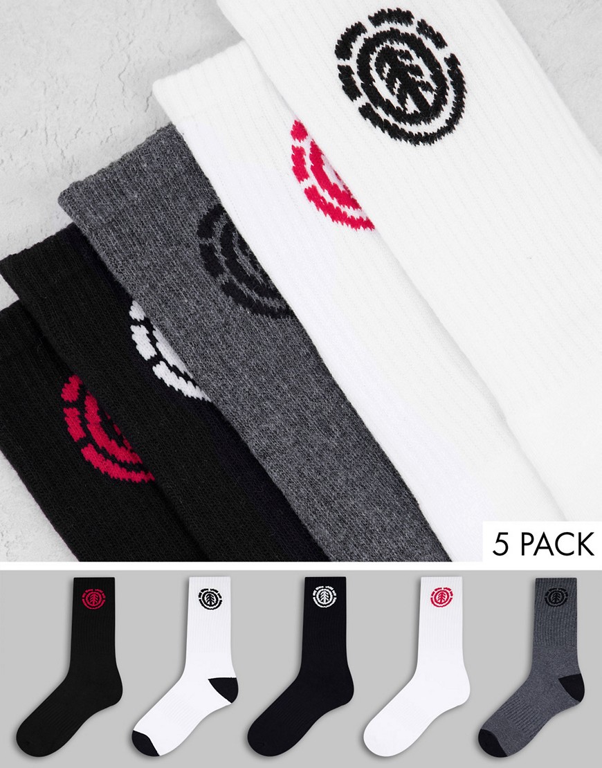 Element Low-Rise 5-pack socks in multi