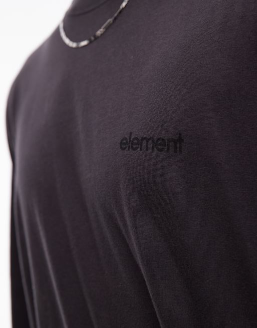 Element lowcase logo long sleeve t-shirt in black, 5 of 5