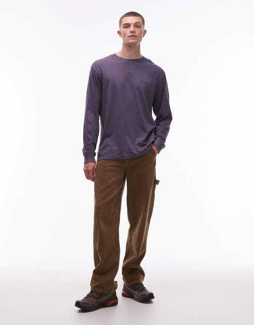 Element lowcase logo long sleeve t-shirt in purple
