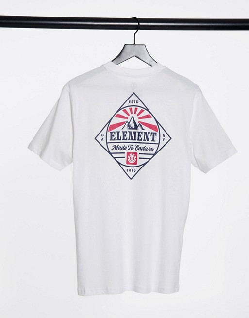 Element Medwell back print t-shirt white