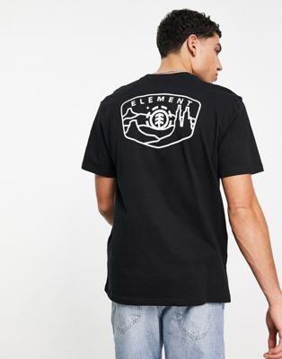 Homme Element - Navio - T-shirt imprimé au dos - Noir
