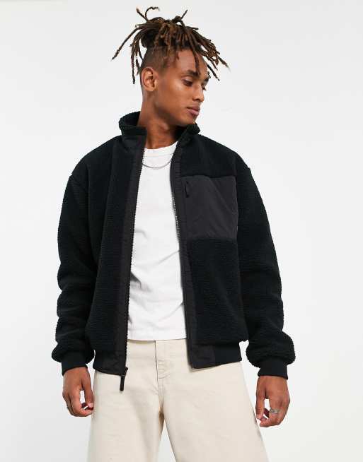 Element Oak full zip fleece in black | ASOS