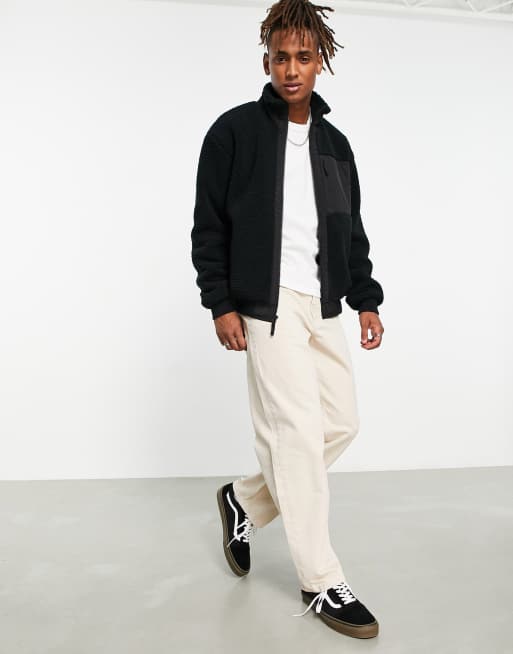 Element Oak full zip fleece in black | ASOS