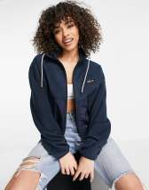 Ellesse Hooded Jacket With Chest Logo In Color Block Exclusive To Asos in  Blue