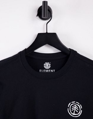 Nouveau Element - Ravana - T-shirt à manches longues avec imprimé au dos - Noir