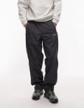 [Element] Element relaxed fit checked tracksuit pants in navy S DIGIT CHECK