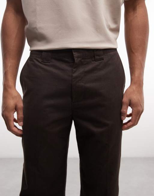 Element relaxed work chinos in brown, 4 of 5