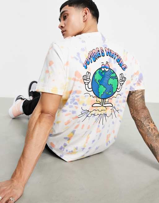 Element - Renard - T-shirt effet tie-dye - Multicolore 