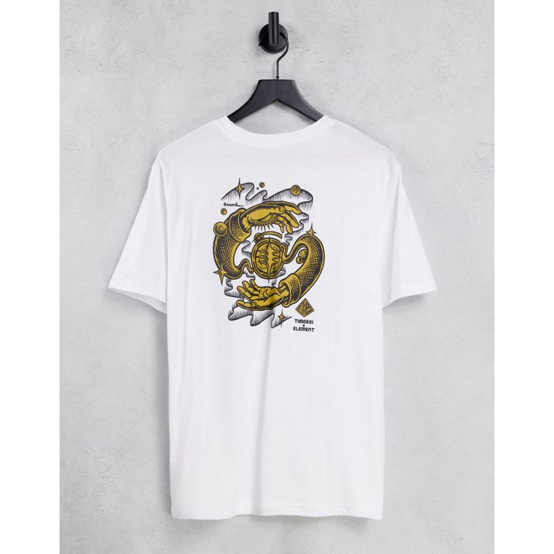 T-shirt e Canotte 5oDsj Element - Rotation - T-shirt bianca con stampa sul retro