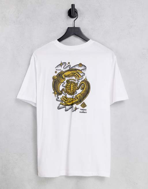 Element - Rotation - T-shirt imprimé au dos - Blanc