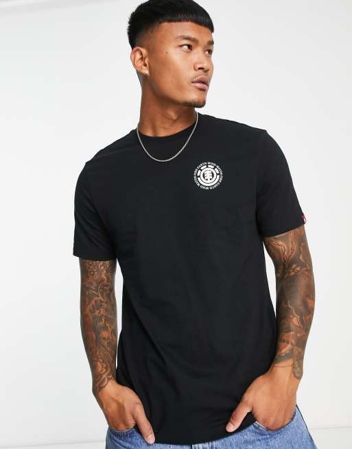 Element Seal back print t-shirt in black | ASOS