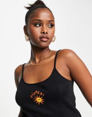 Element Smile crop top in black  - ASOS Price Checker