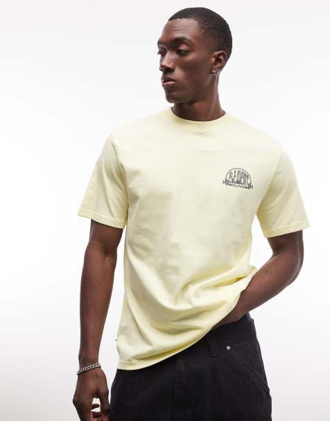 Element - Spinner - T-shirt met grafische print op de achterkant in geel - view 1