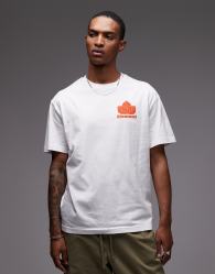 Element sporting logo back print t-shirt in white