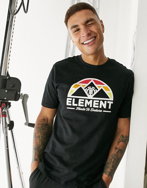 Element Squaw t-shirt with graphic print in black