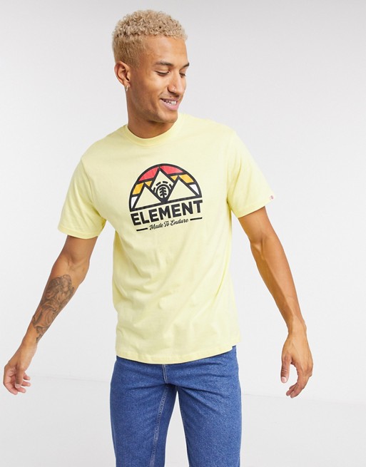 Element  t-shirt with graphic print in yellow