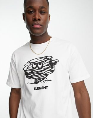 Element storm t-shirt in white