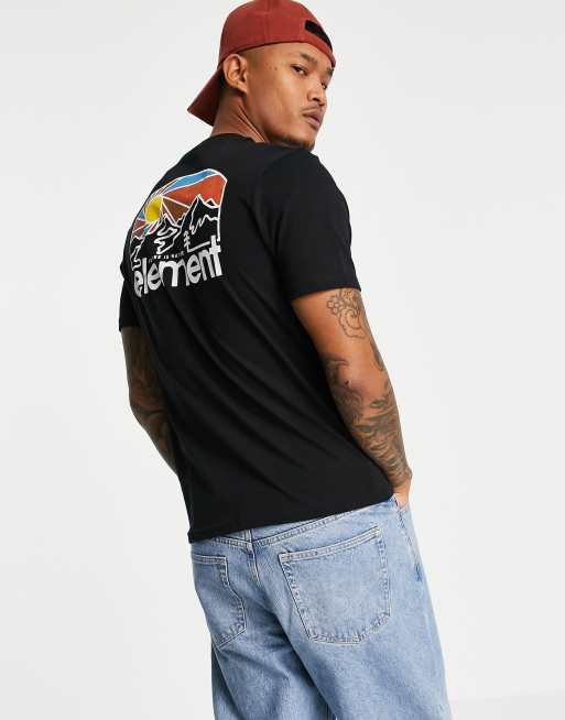 Element – Sunnet – T-Shirt in Schwarz