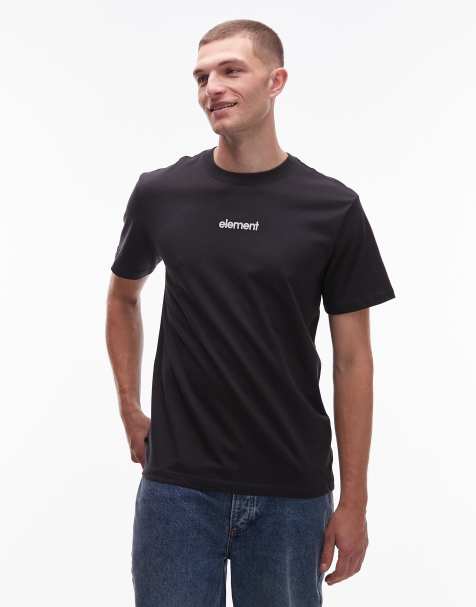 Element - T-shirt à logo imprimé au dos - Noir - view 1