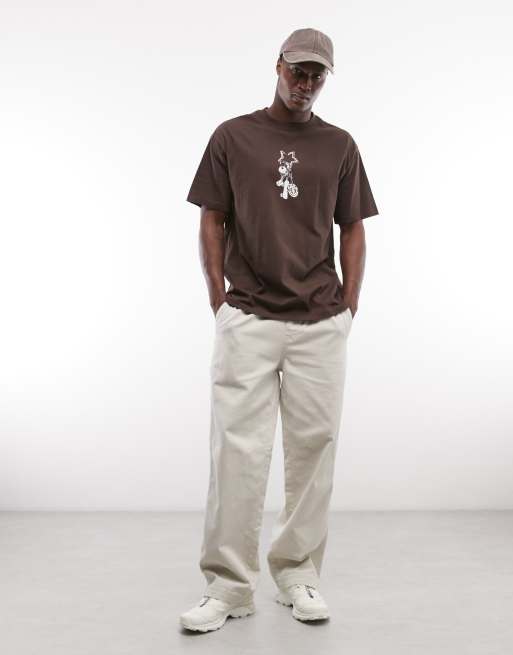 Element - T-shirt avec imprimé graphique sur la poitrine - Marron, 2 de 5
