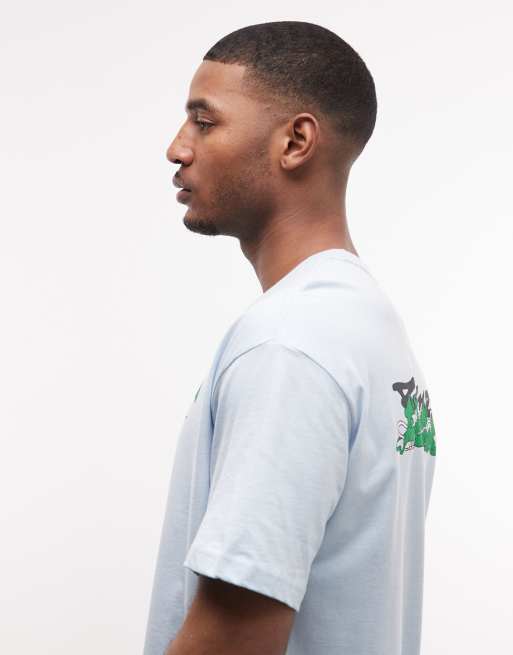 Element – T-Shirt in Hellblau mit Rückenprint, 4 von 5