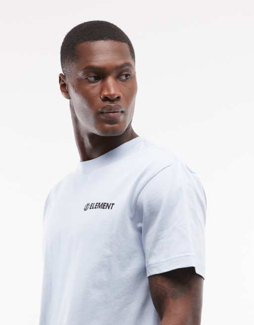 Element – T-Shirt in Himmelblau mit kleinem Grafikprint, 3 von 5