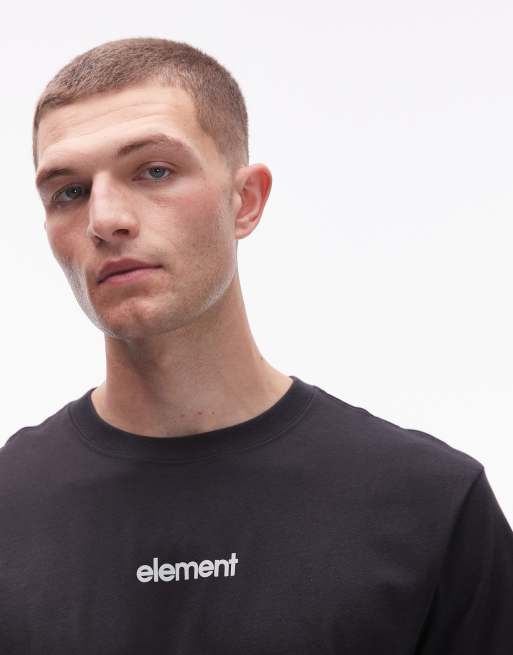 Element – T-shirt z nadrukiem z logo na plecach w kolorze złamanej czerni, 5 z 5